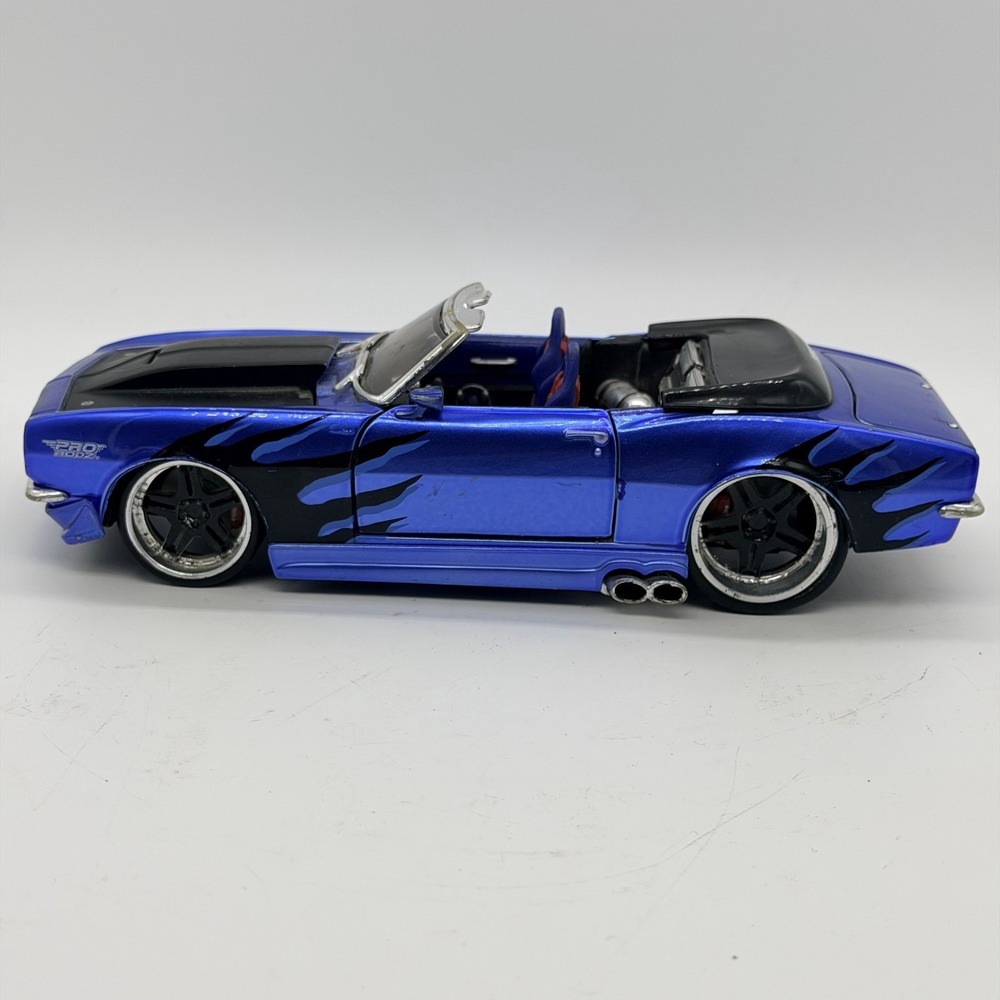 Vintage 1968 Maisto Chevrolet Camaro SS PRO RODZ Blue Convertible Die Cast Car - Picture 3 of 15
